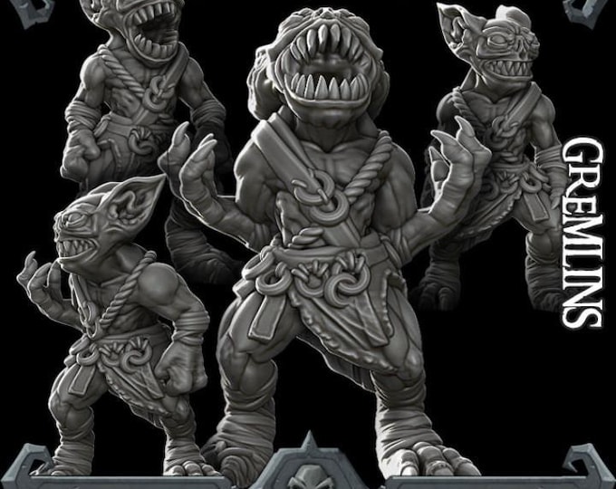 Gremlins Tusklands - Fantasy Miniatures  - Rocket Pig Games - Tabletop Wargaming for Grimdark | OPR Sci-Fi & Fantasy Resin Mini