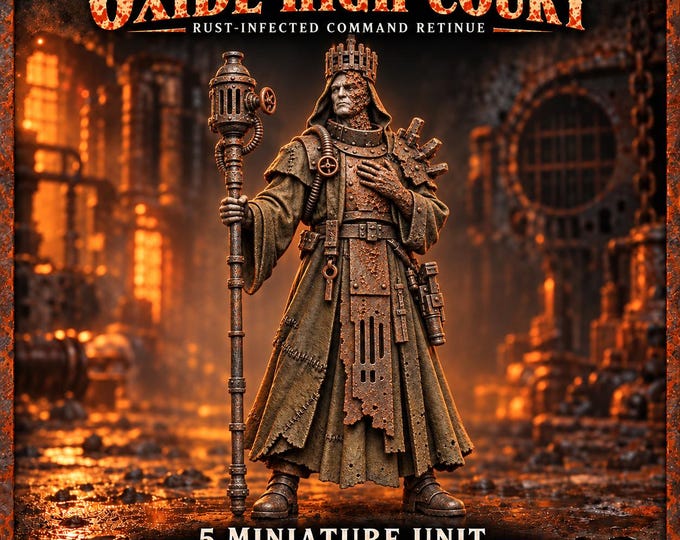 Oxide High Court | Choose 1 Named Pose or Full Set of 5 | Rust Legion Cult Resin Miniatures | HGM Exclusive