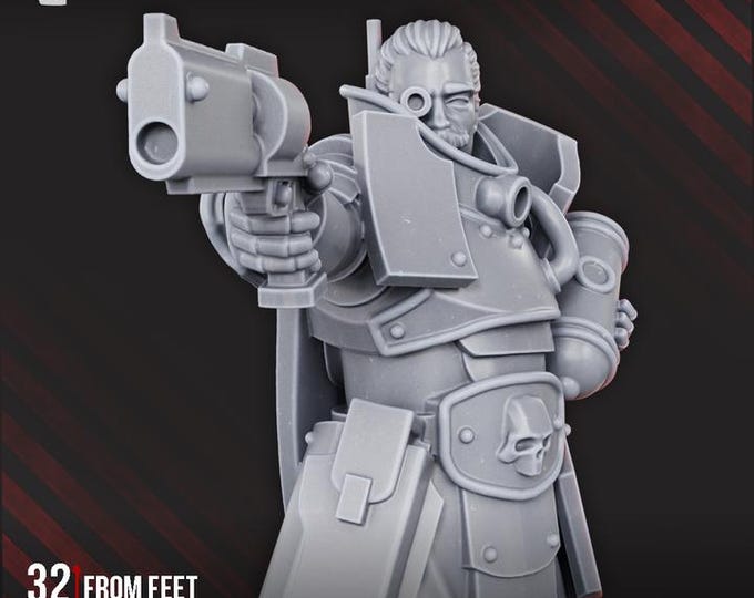 Castellan the Pure - Grimdark - DakkaDakka - Fantasy Resin Miniature