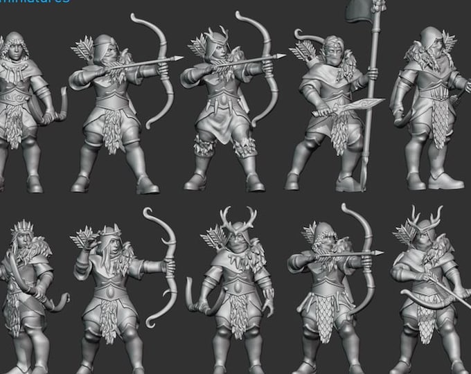 Frost Elves Tundra Guard - Frigid Miniatures - Tabletop Wargaming for Grimdark | Alternative  | OPR Sci-Fi mini
