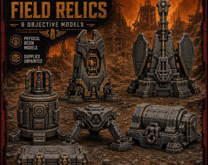 HGM Stone Legion Field Relics | 6-Piece Objective Set | HGM Exclusive
