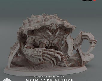 Cannon Crab 2.0  - Oshounaminis - Tabletop wargaming miniature for Grimdark | OPR | Sci-fi | Alien Bug Proxy