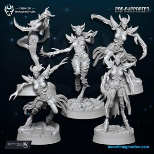 Set Demoni Del Caos (Wrath) – Tema Celtico – Printerra Studios – Resina Non Assembiata Per Wargaming