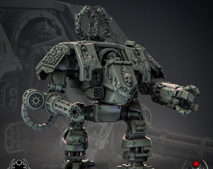 FlameLizard Eternal Protector • 32mm Grimdark - Sci-Fi Wargames & TTRPG | Eight Legs Miniatures mini