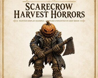 Scarecrow Harvest Horrors - HGM Exclusive Resin Fantasy Scarecrow Miniatures - 5 Models