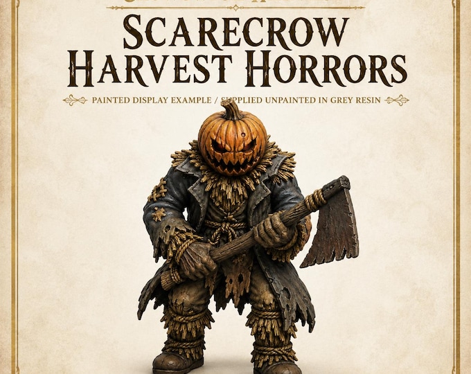 Scarecrow Harvest Horrors - HGM Exclusive Resin Fantasy Scarecrow Miniatures - 5 Models