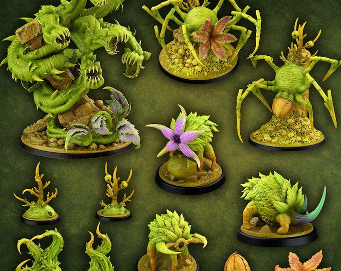 Carnivorous Jungle Battle Force Miniatures | Print Your Monster | Fantasy | Grimdark | DnD | Tabletop Wargaming Mini