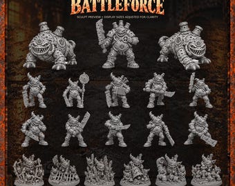 Cankerborn Battleforce – 19 Resin Miniatures | Rust Legion Demon Starter Bundle | Unpainted Fantasy Wargaming Set