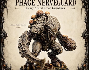 Phage Nerveguard Miniature Phage Legion - Legion Wars - Exclusive Highland Gaming Minis - Tabletop Wargaming Multi-Verse Grimdark OPR Sci-Fi
