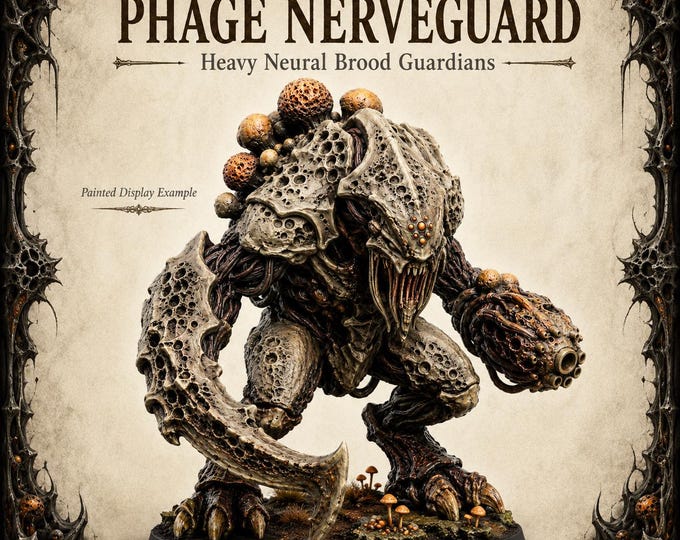 Phage Nerveguard Miniature Phage Legion - Legion Wars - Exclusive Highland Gaming Minis - Tabletop Wargaming Multi-Verse Grimdark OPR Sci-Fi