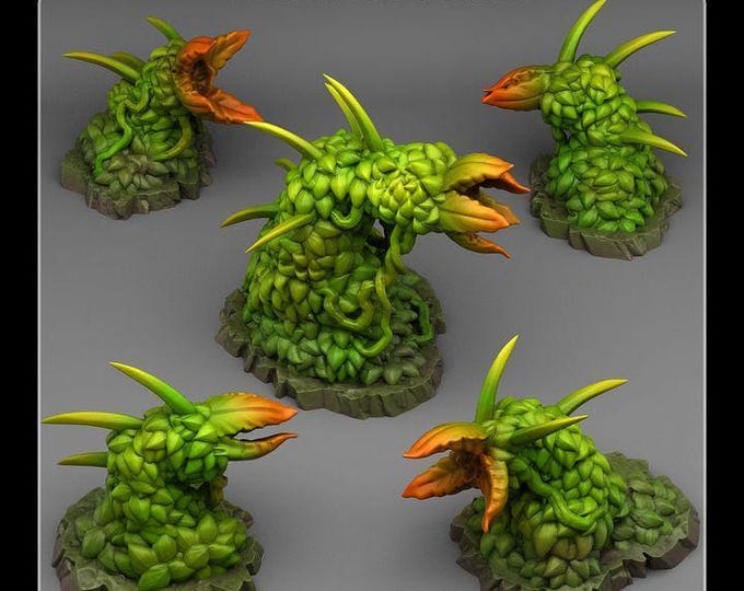 Carnivorous Hedges - Fantastic Plants & Rocks - Fantasy Terrain Set