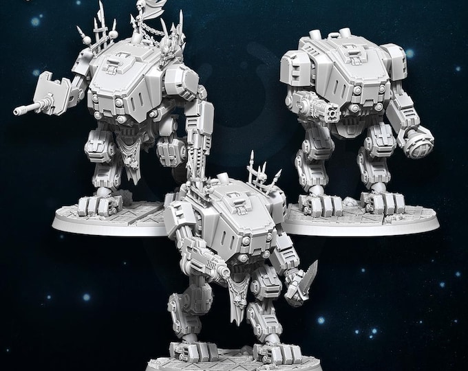 Traitor and Renegades Purge Strider - WildMesh - Sci-Fi Grimdark Squad Miniatures