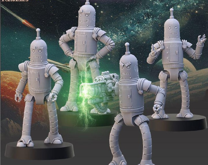 Space Robots - Across the Realms - New Release Oct 25  - Sci-Fi OPR Grimdark compatible - Tabletop Wargaming Grimdark