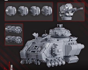 Hover APC RP-8 "Rapid Pulsar" - Grimdark - DakkaDakka - Sci-Fi Grimdark Vehicle