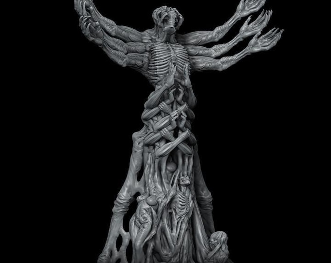 Chaos Demon Sorter of the Damned - Fantasy Miniature  - Rocket Pig Games - Tabletop Wargaming for Grimdark | OPR Sci-Fi & Fantasy Resin Mini