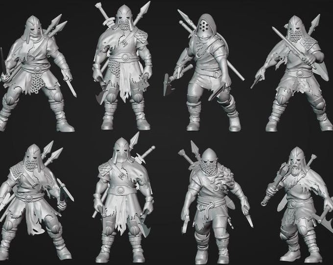 Viking Reavers - Frigid Miniatures Grimdark Resin Miniature