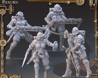 Arquebusiers – Across The Realms – Sci-Fi – Resin Unit
