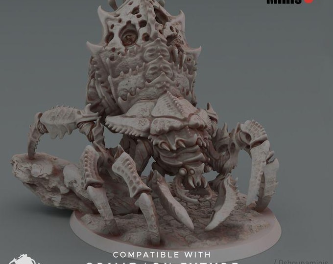 Deep Hive - Mother Bug 2.0 - Deep Hive Alien Bug, Grimdark Sci-Fi 3D Printed Model - Oshounaminis