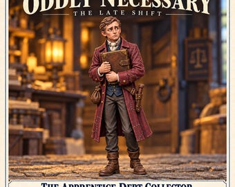 Apprentice Debt Collector | Fantasy Clerk NPC with Ledger | 32mm Resin Miniature | HGM Exclusive