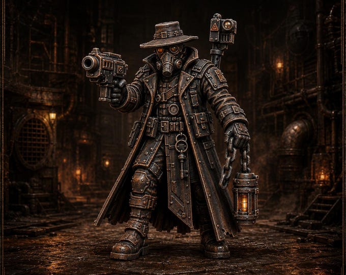 Ash Warden | 32mm Resin Sci-Fi Investigator Miniature | 36mm Tall | HGM Exclusive