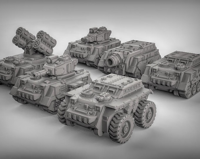 MKII Tank Vehicle Bundle | Duncan Shadow | PathFinder | Mini | Tabletop Wargaming | Dungeons and Dragons | Resin | Fantasy | RPG
