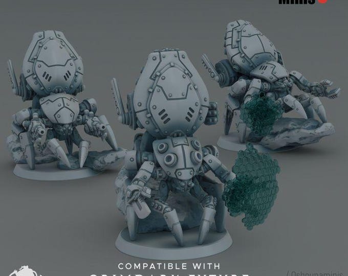 S.E.A Coalition - Light BattleSuits - Oshounminis Tabletop wargaming miniature for Grimdark | OPR | Sci-fi Living Metal