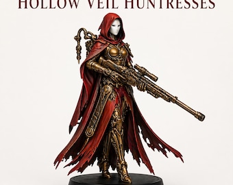 Hollow Veil Huntresses - Hollow Legion - Highland Gaming Minis Exclusive - Sci-Fi Resin Squad