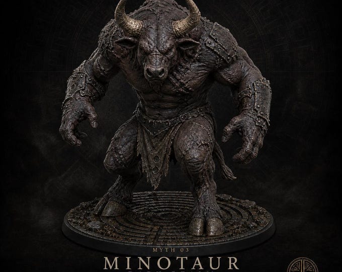 Four Realms Minotaur | Choose Realm & Scale | Resin Myth Monster | HGM Exclusive