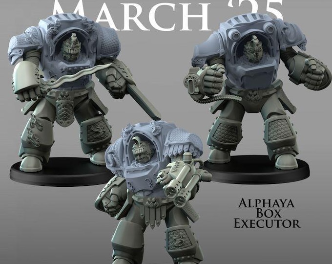 Heavy Box Executor Terminator - Alphaya - Printerra Studios - Tabletop Wargaming Miniature for Grimdark | OPR | Sci-fi