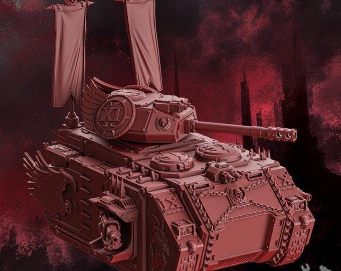 Blood Crimson Wings APC Modular - Grimdark - DakkaDakka - Sci-Fi Grimdark Vehicle