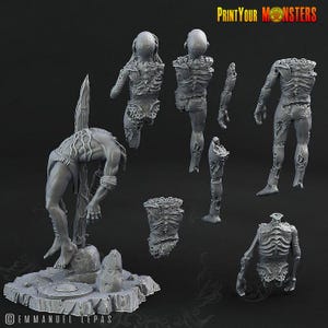 Cadavers and Corpses Miniatures | Fantasy | Grimdark | DnD | resin mini Print your Monster