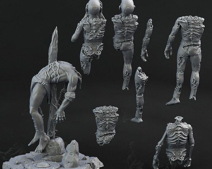 Cadavers and Corpses Miniatures | Fantasy | Grimdark | DnD | resin mini Print your Monster