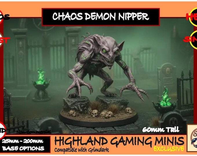 Chaos Demon Nipper - Highland Gaming Minis Exclusive - Sci-Fi Resin Miniature