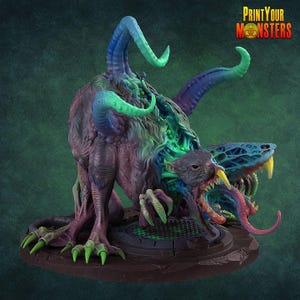 Chaos Spawn Mutant Rat Miniature | for Fantasy | Grimdark | fDnD RPG | Sci -fi - Print Your Monsters -
