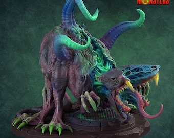 Chaos Spawn Mutant Rat Miniature | for Fantasy | Grimdark | fDnD RPG | Sci -fi - Print Your Monsters -