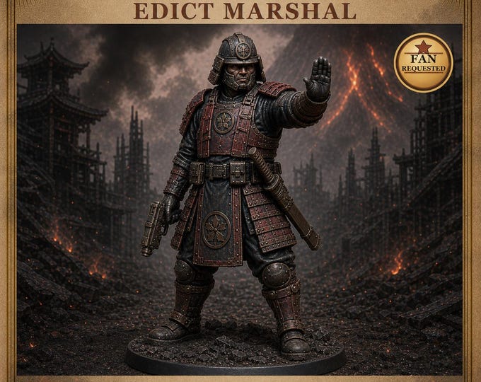 Ashen Edict Marshal | Resin Sci-Fi Discipline Officer | HGM Exclusive