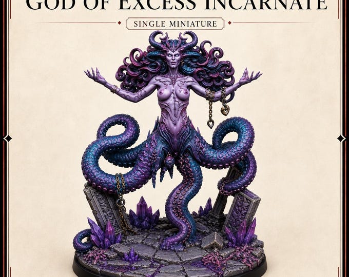 Chaos Goddess of Excess 2.0 - 60-200mm Resin Character - HGM Exclusive