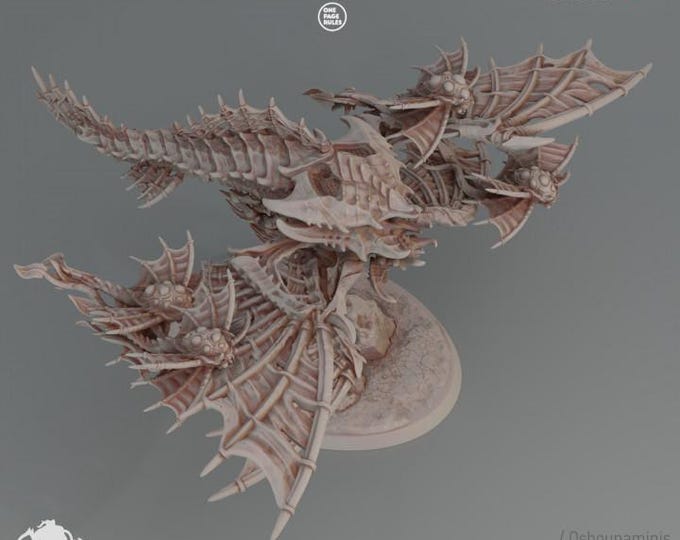 Sea Dragon -  Deep Hive - Oshounaminis - Tabletop wargaming miniature for Grimdark | OPR | Sci-fi | Alien Bug Proxy | Printed mini