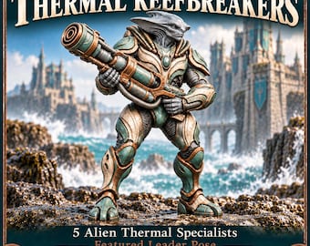 Brineglass Thermal Reefbreakers | Choose 1 of 5 or Full Set | Alien Breacher Resin Miniatures | HGM Exclusive