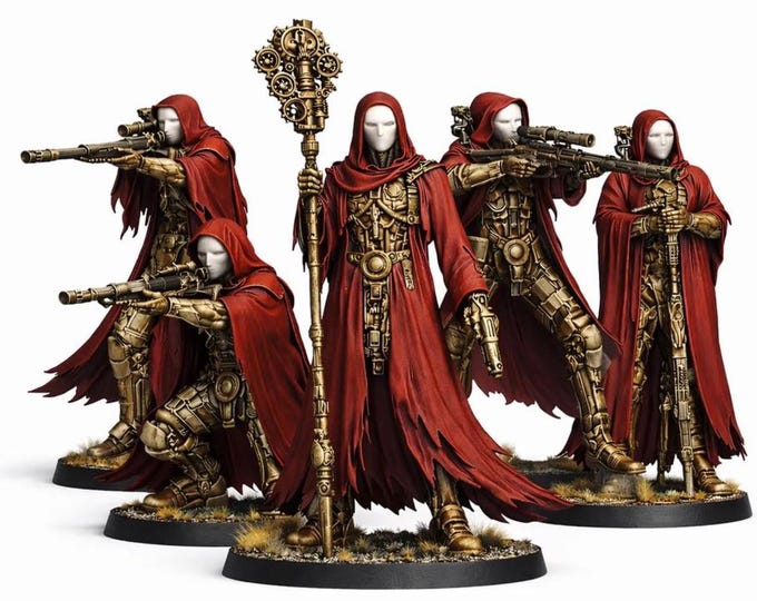 Hollow Men Data Cell - Hollow Legion - Legion Wars - Exclusive Highland Gaming Minis - Tabletop Wargaming Multi-Verse Grimdark OPR Sci-Fi