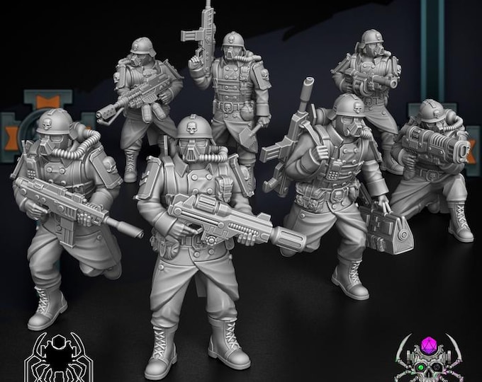 Korps Of Ashes - Infantry - Eight Leg Miniatures - Tabletop Wargaming for Grimdark | Alternative  | OPR Sci-Fi mini