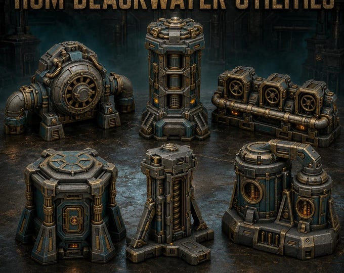 HGM Blackwater Utilities | 6-Piece Industrial Objective Set | HGM Exclusive