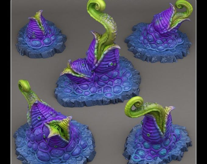 Mutant Plants - Fantastic Plants & Rocks - Sci-Fi Terrain Set