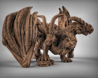 Chimera  | Duncan Shadow | PathFinder | Mini | Tabletop Wargaming | Dungeons and Dragons | Resin | Fantasy | RPG