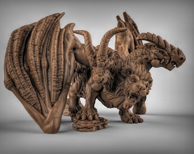 Chimera  | Duncan Shadow | PathFinder | Mini | Tabletop Wargaming | Dungeons and Dragons | Resin | Fantasy | RPG