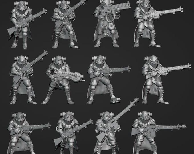 SteelBorn Rangers - Frigid Miniatures - Tabletop Wargaming for Grimdark | Alternative  | OPR Sci-Fi mini