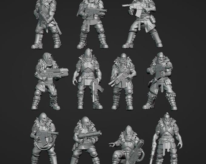 Steelborn Vanguard - Frigid Miniatures - Tabletop Wargaming for Grimdark | Alternative  | OPR Sci-Fi mini