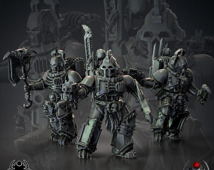 The Bloody Skulls Dismemberers - Chaos of Wrath - Eight Legs Miniatures -Tabletop Wargaming Miniature for Grimdark OPR Sci-fi