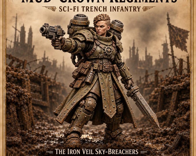 Iron Veil Sky Breachers | Choose 1 of 5 Armoured Assault Poses or Complete Unit | 32mm Resin Sci-Fi Miniatures