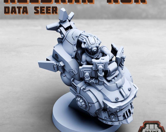 Keldran Kor Data Seer - Print Minis Licensed 28-32mm Resin Sci-Fi Miniature